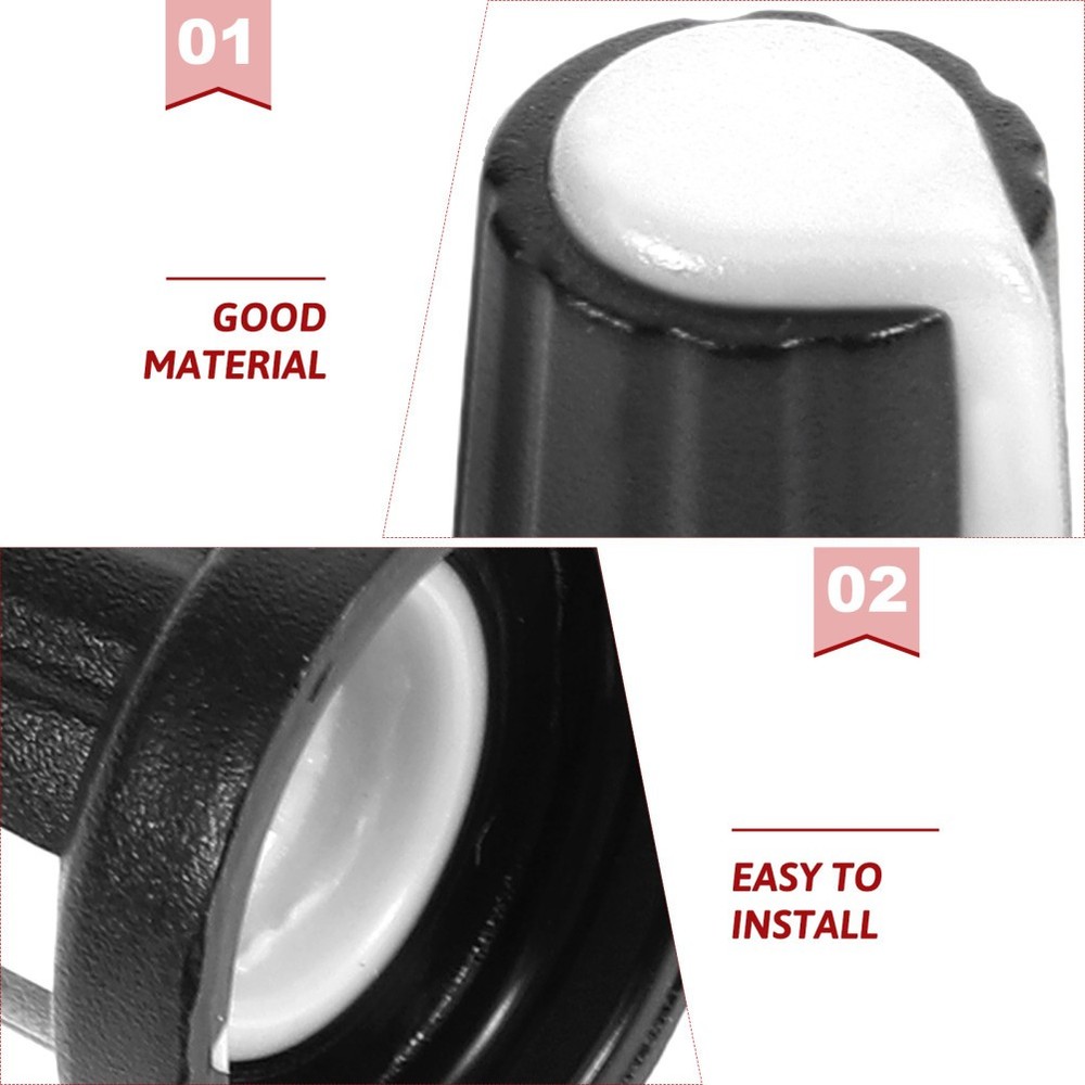 20 Pcs Instrument Volume Knobs Potentiometer Caps Replacement Control