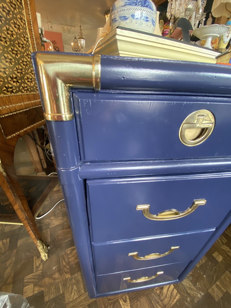 Drexel Campaign Desk Custom Lacquered
