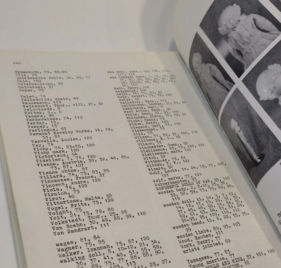 Dolls Identification Book Makers & Marks 1967 Elizabeth Coleman
