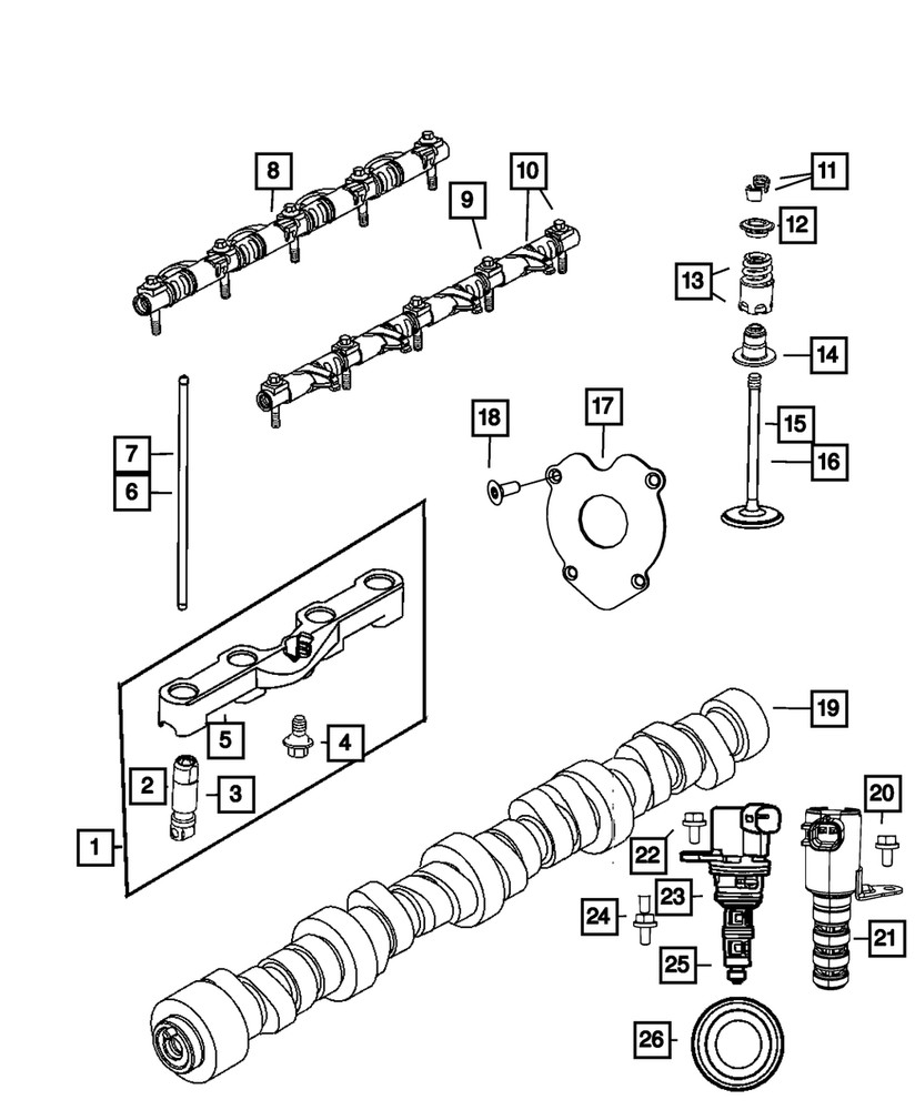 Genuine Mopar Valve Spring Kit 68080909AB