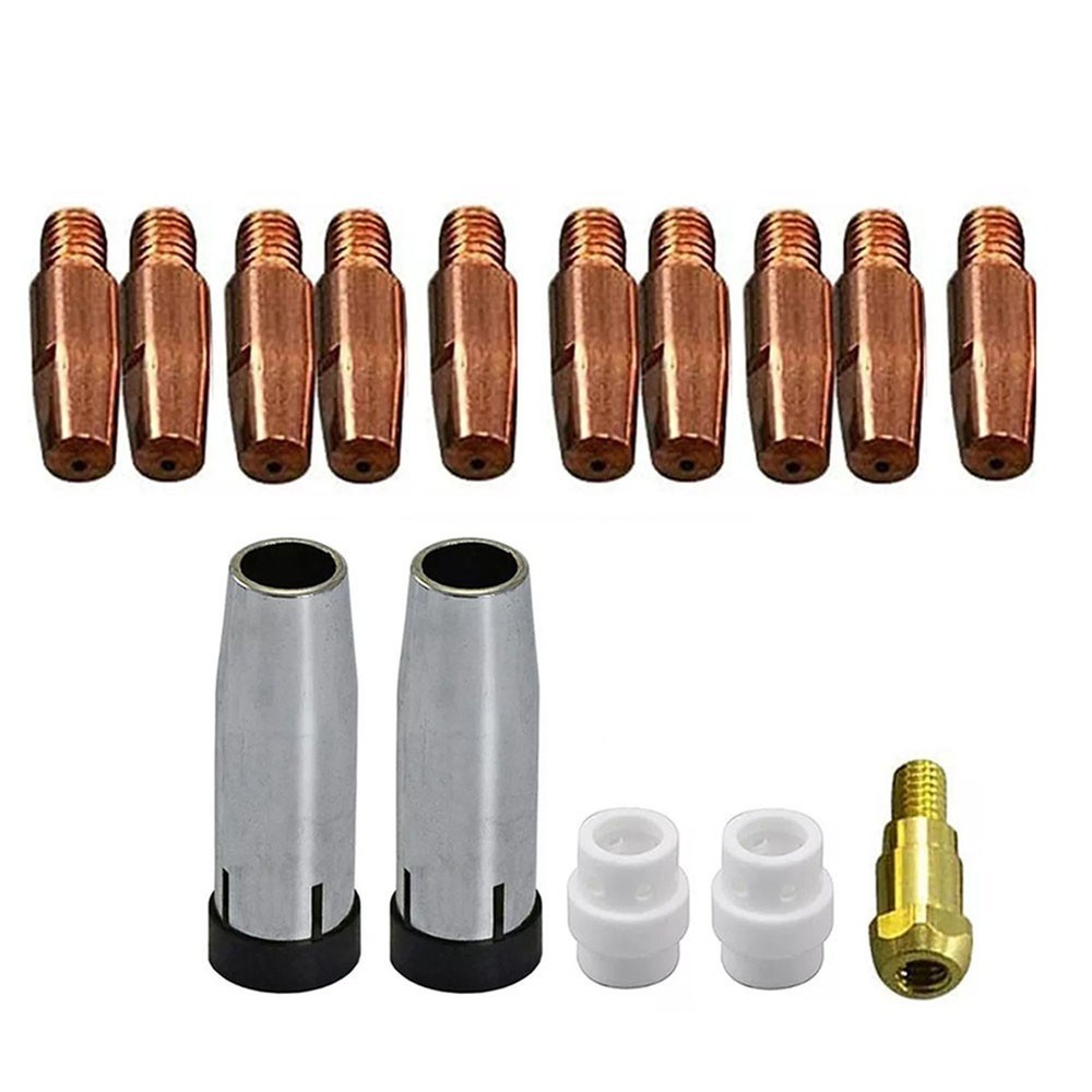15PCS Welding Accessory Set for MIG Welder Torch For 24KD Includes Tips Holder