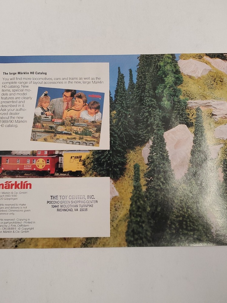 MARKLIN HO 1989/90 E CATALOG GETTING STARTED ON THE RIGHT TRACK