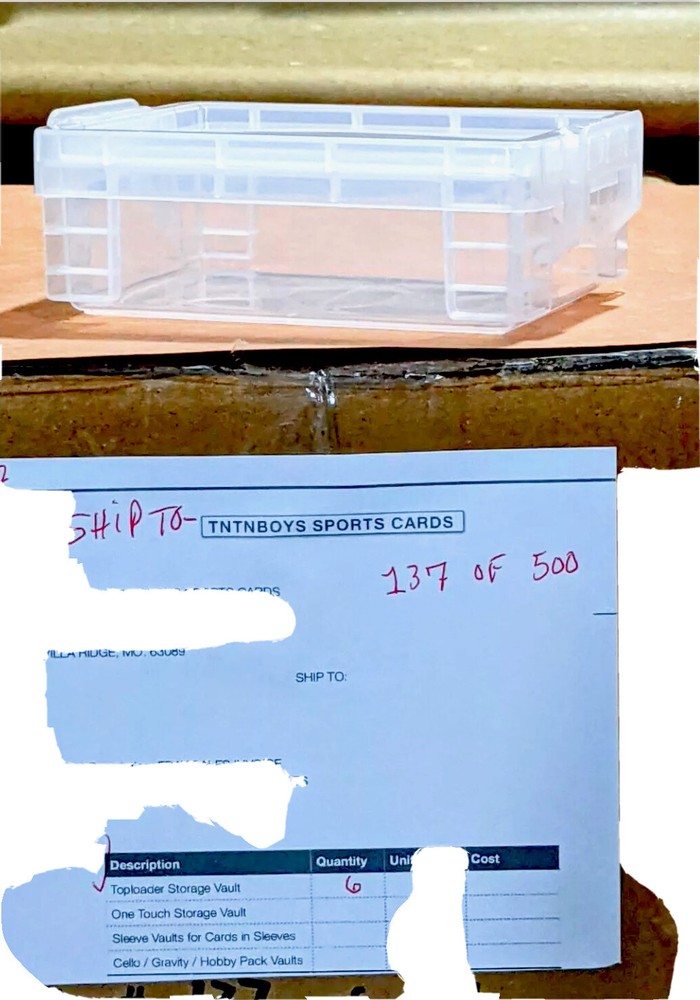 Card Storage Box Vaults (6-Boxes) FOR SLEEVED CARDS (Each Holds 50) 🏆 STACKABLE
