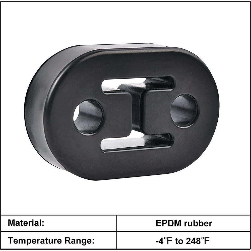 Performance Polyurethane Rubber Exhaust Hangers Adjustable Muffler Universal 4Pc