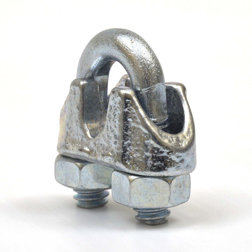 Galvanized 3/16 Inch Cable Wire Rope CLAMPS (10 PACK)