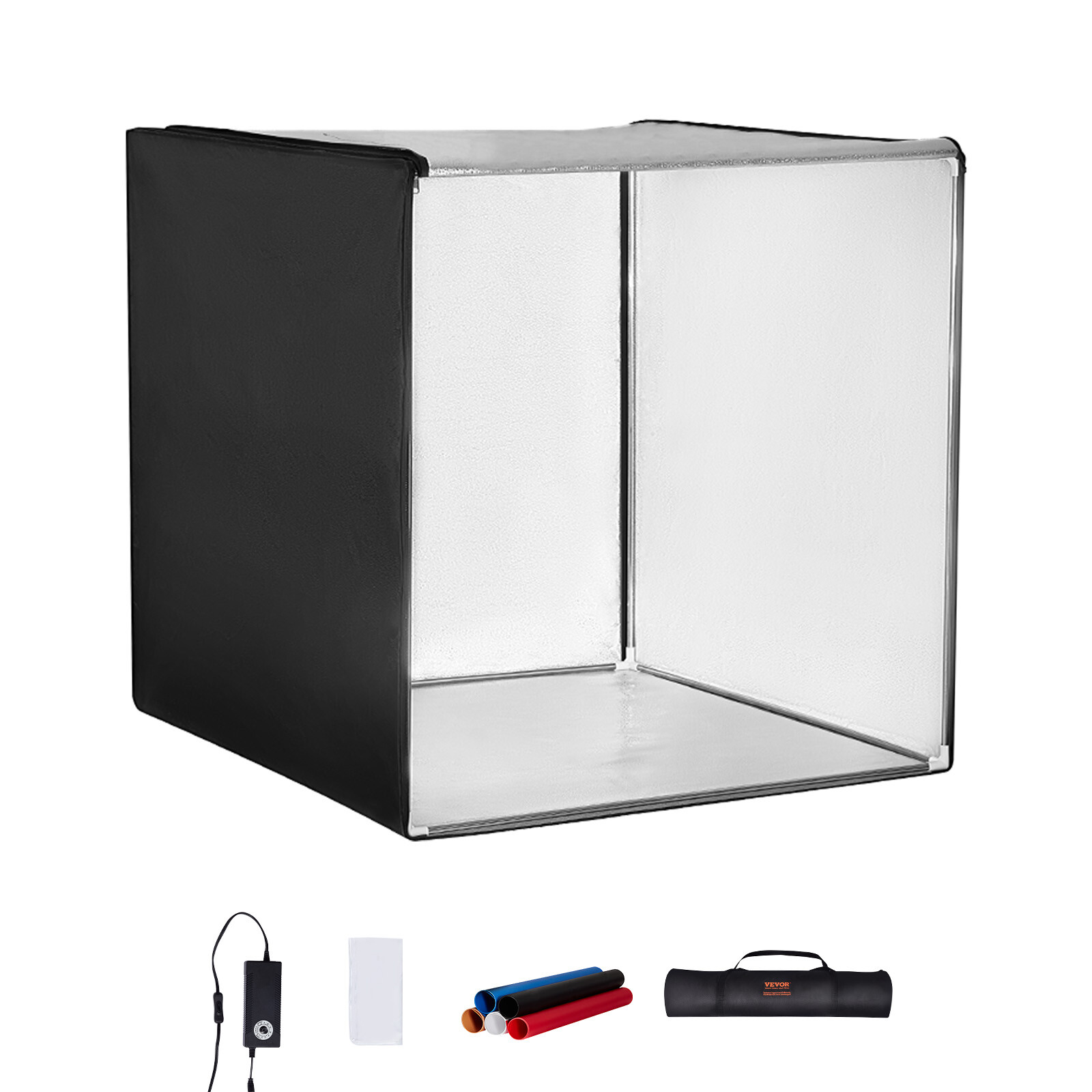 VEVOR Photo Studio Light Box 32" x 32" 5600K with 210 LED Lights Power Adapter
