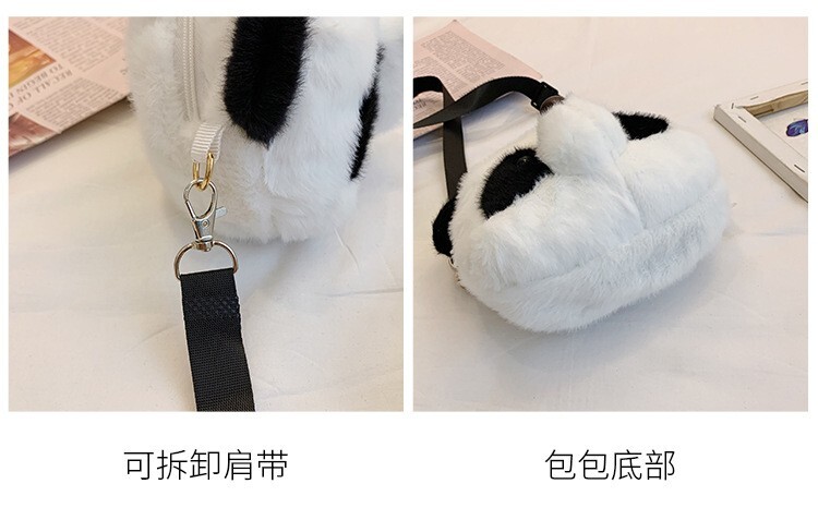 Soft Cute panda Plush Bag Shoulder Bag Cases Wallets Coin Purses Bags