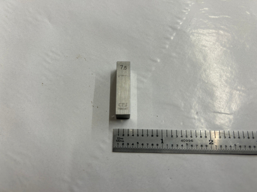 7.5 CEJ Rectangular Steel Gage Gauge Block
