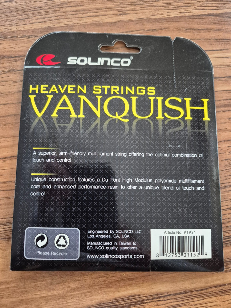 2 sets Solinco Vanquish Tennis String 40ft (12.2m)