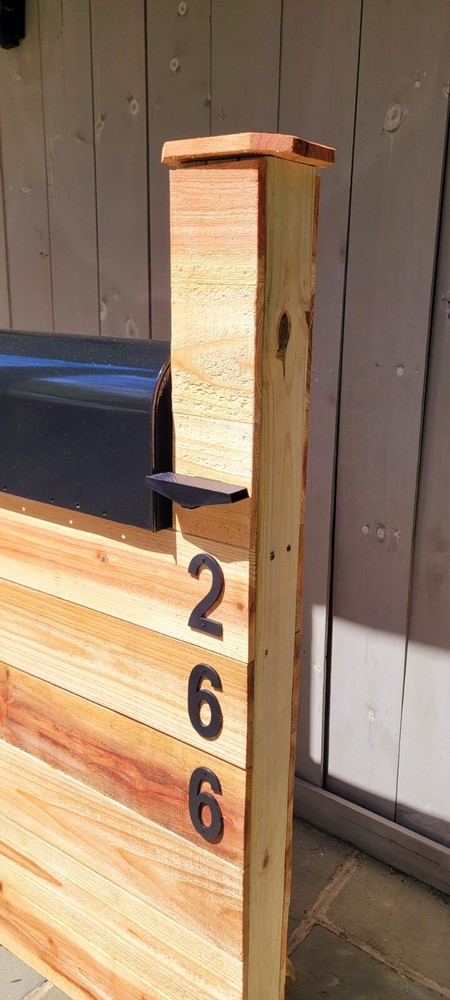 Rustic Cedar Mailbox Post, Handmade- FREE SHIPPING