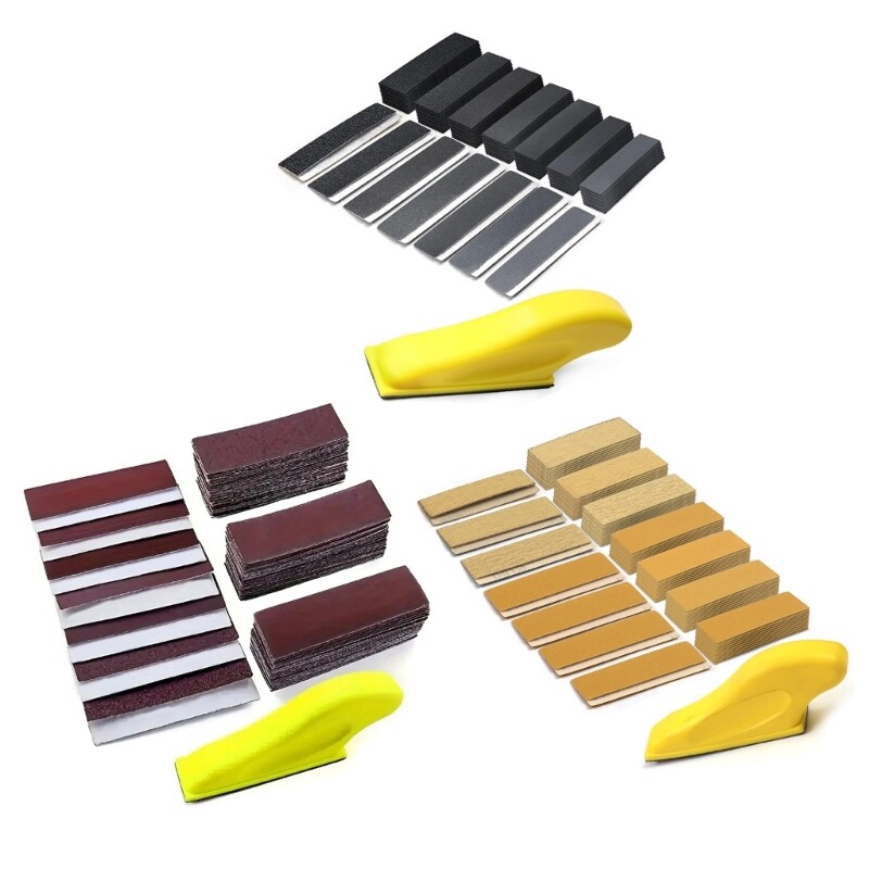 Sandpaper Finger Sander for Small Projects Polishing Tool Easy to Use &Replace