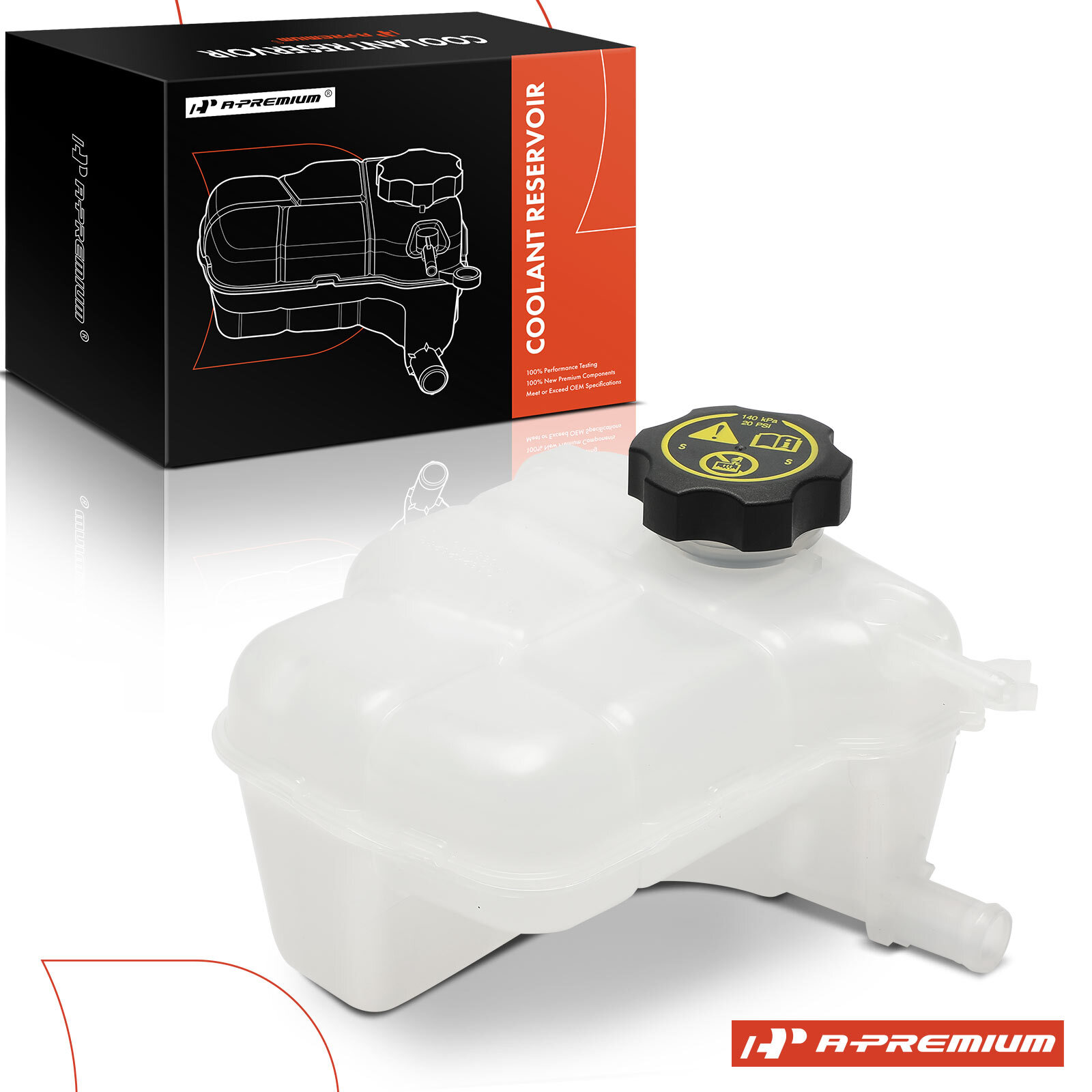 A-Premium Engine Coolant Reservoir Expansion Tank w/ Cap for Chevy Cruze Buick