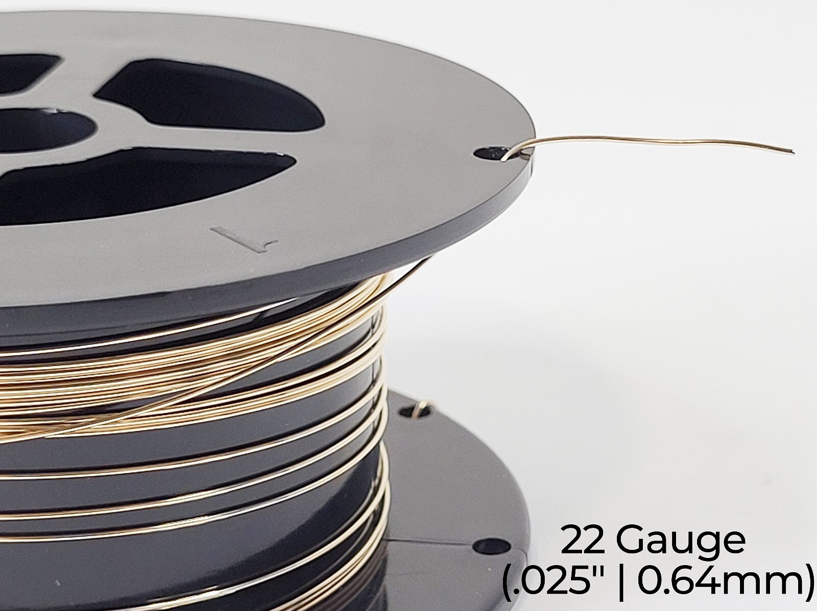 14/20 Yellow Gold-Filled Wire | Round | Half Hard | 10-30 Gauge | 1-10 ft | USA