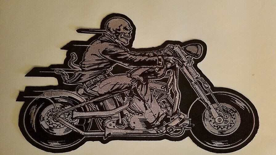 NWOT LETHAL THREAT HELL RIDER PATCH 12"x7" LT30100