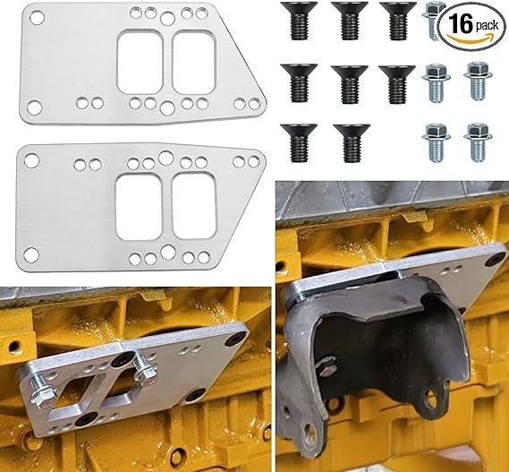 For LS Swap Motor Mounts Adapter Plates - LS Conversion Adjustable Universal Swa