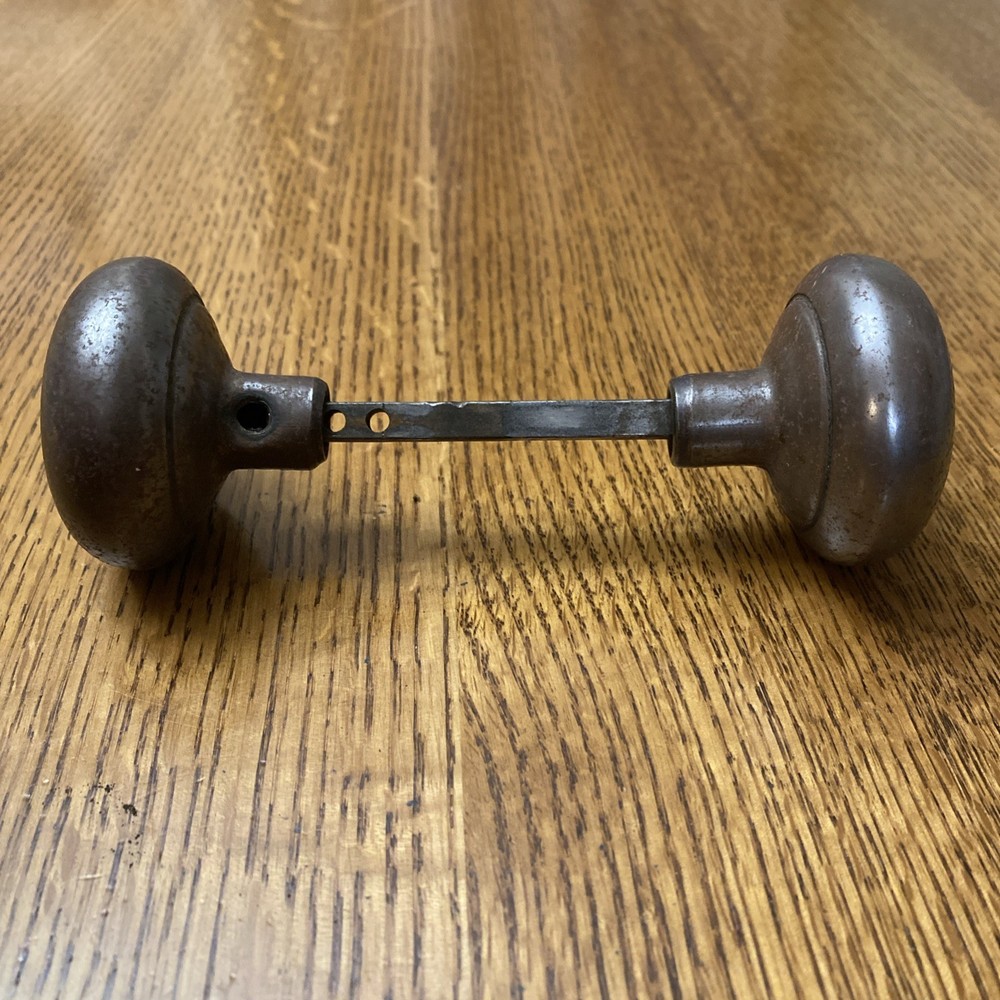 Vintage Door knobs. metal, round