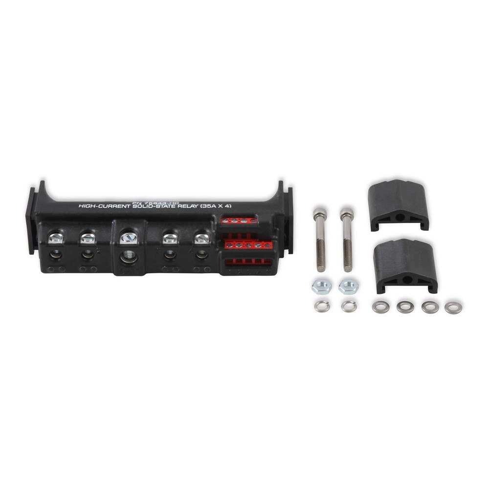 MSD 75643-HC High-Current Solid-State Relay, 35 Amp x4, Black