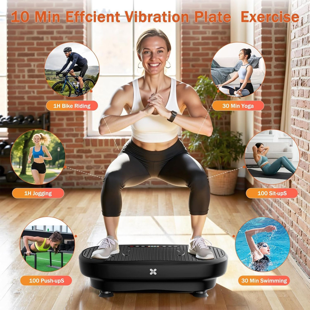 Vibration Plate Exercise Machine, Vibration Plate Platform for Lymphatic Drainag
