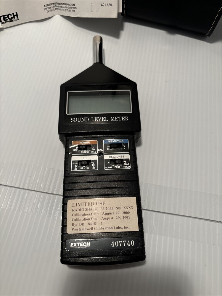 Extech 407740 Digital Sound Level Meter Tested And Work Good 👍 (D)