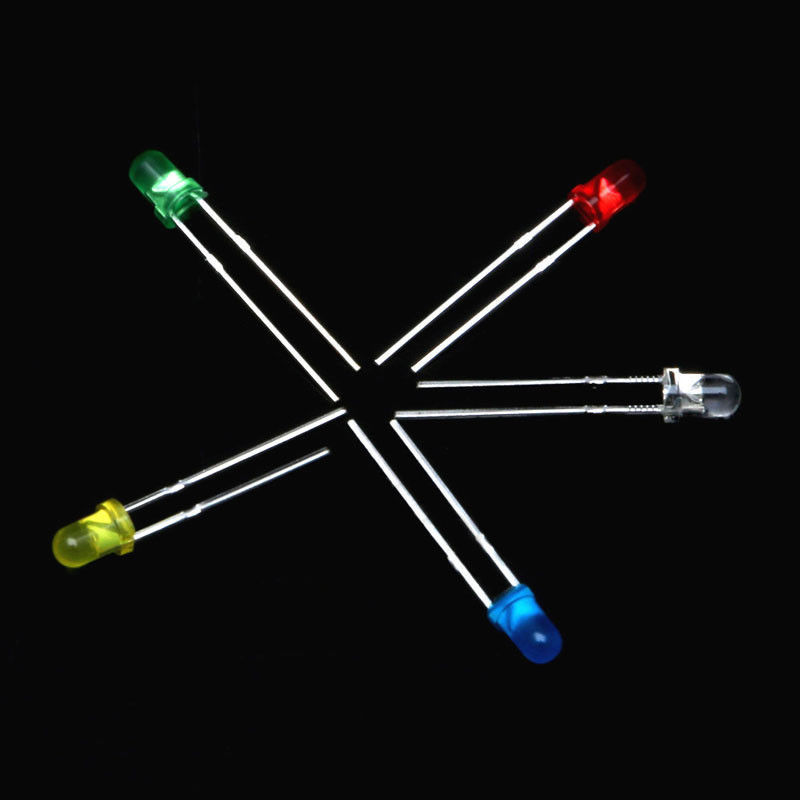 500pcs 3mm Bright LED Light Emitting Diode Component Kit Set for PCB Circuit