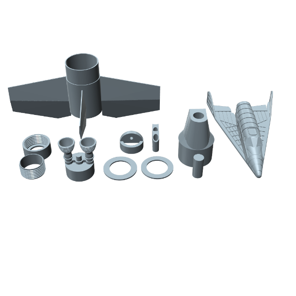 Dyna-Soar Titan II Builders Kit 1/73rd Scale