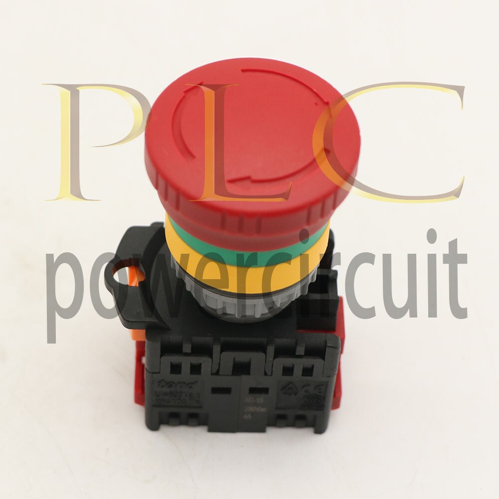1PCS New TEND Emergency stop button switch TN2BKR-2B 22mm