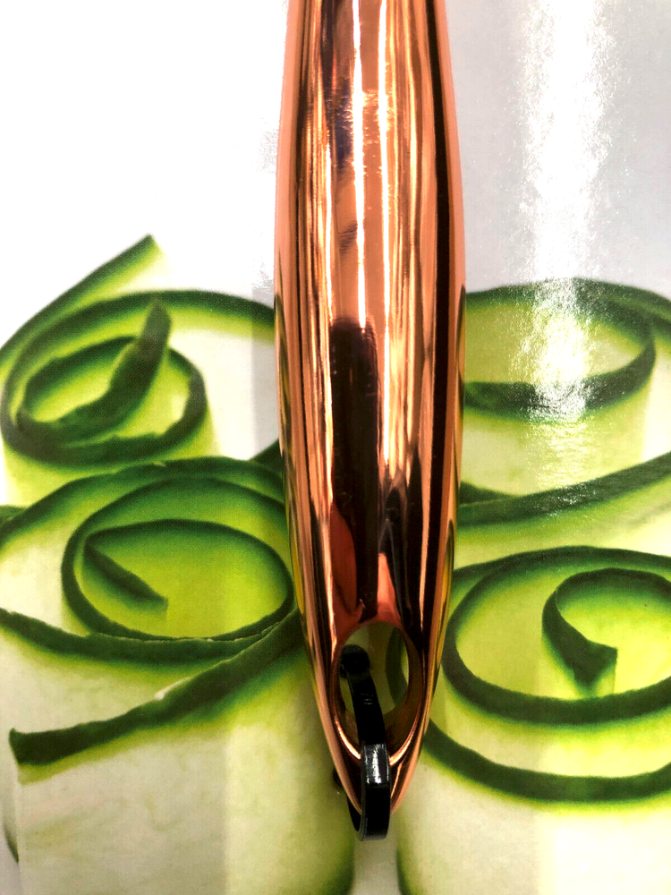 Chef Select Super-Sharp Y-shaped Vegetable Peeler, Copper-plated, Hole for hang