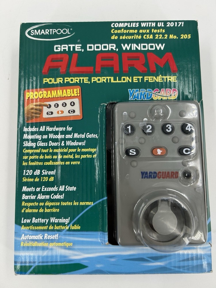 SmartPool YG18 Yard Guard Programable Gate Alarm, Doors Windows Pools Fences