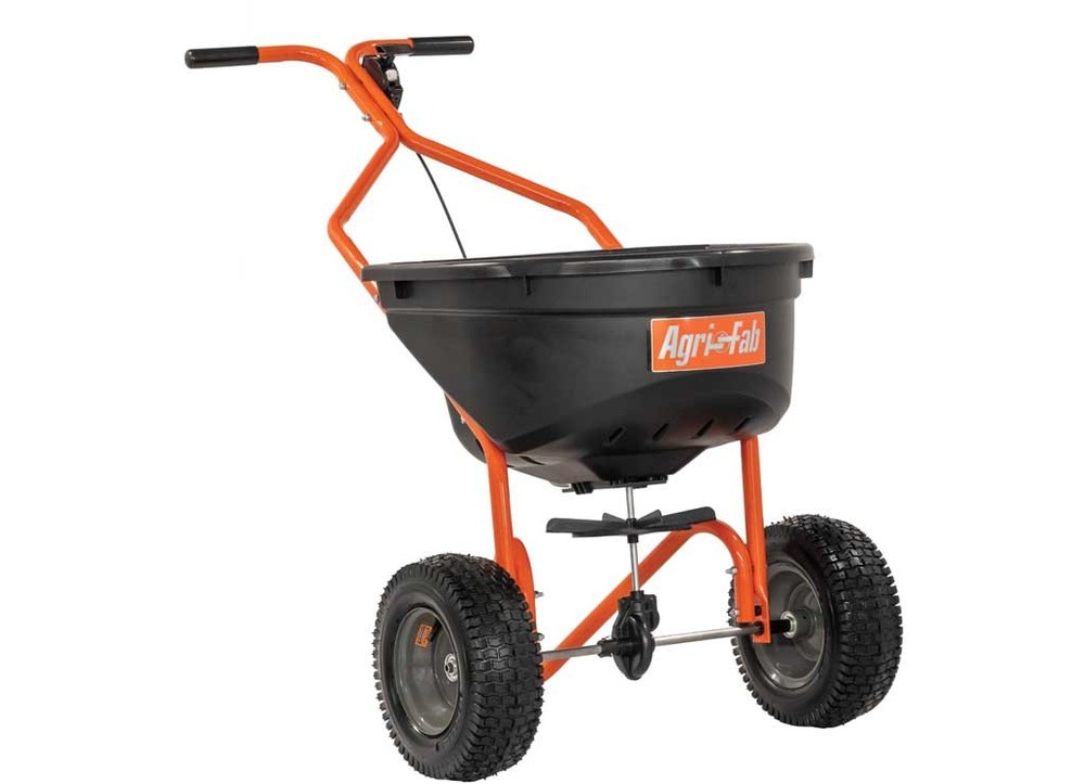 Agri-Fab 45-0576 Push Spreader, 110lb, Orange/Black
