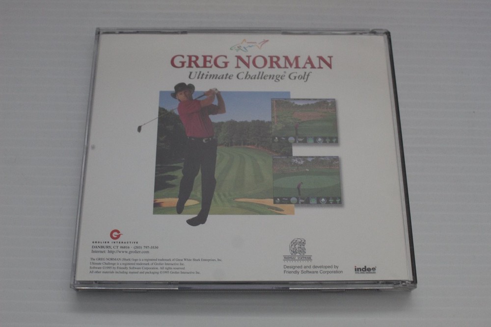 GREG NORMAN Ultimate Challenge Golf Software CD-ROM Windows 95 1995