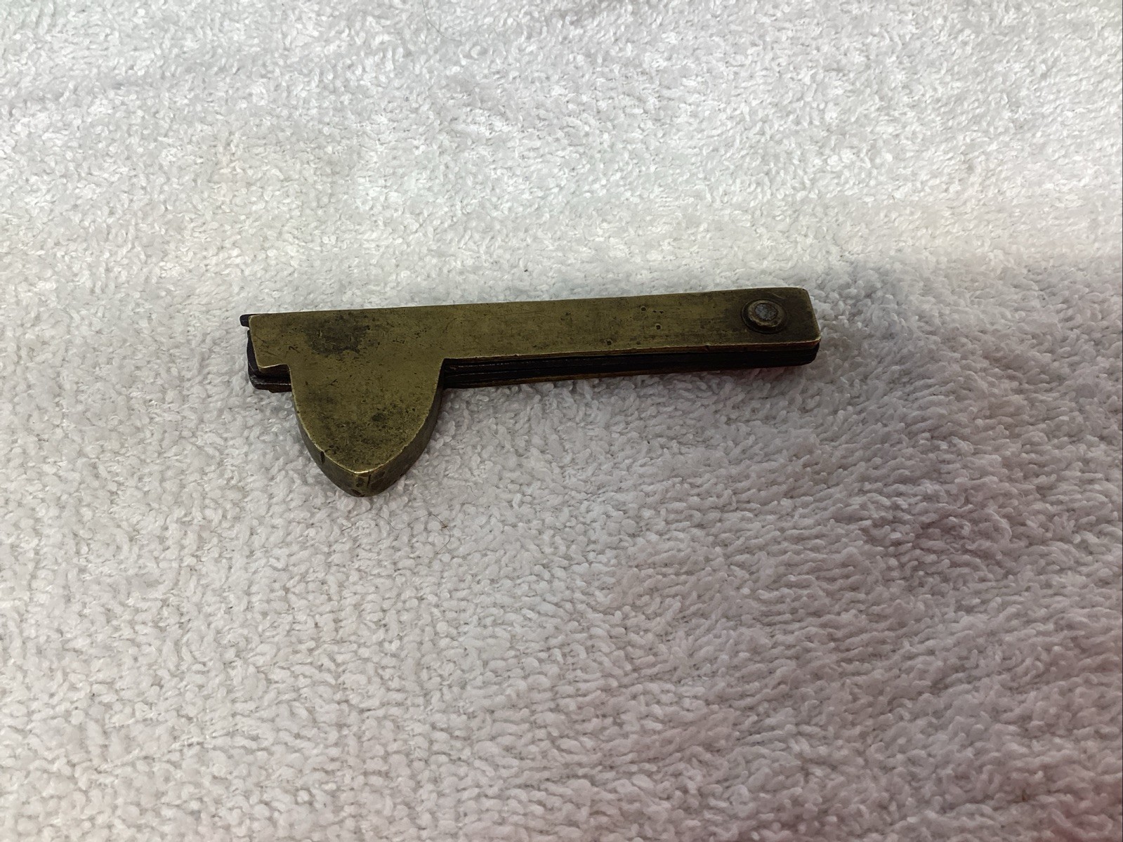 Rare Antique 2 Blade Brass Steel Fleam Bloodletting Surgical Tool