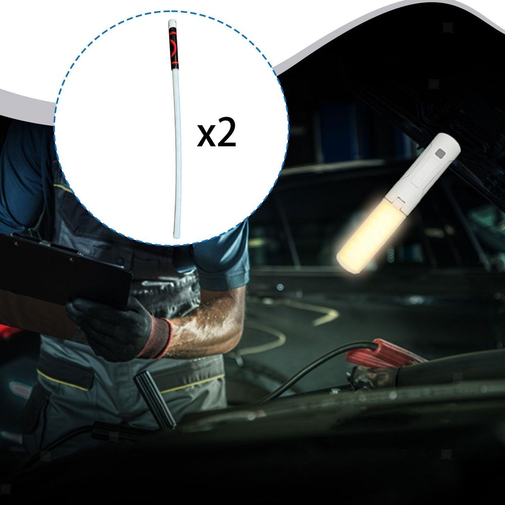 2x LED Stick Flashlight, Mechanic's Flashlight, Professional Flexible Work