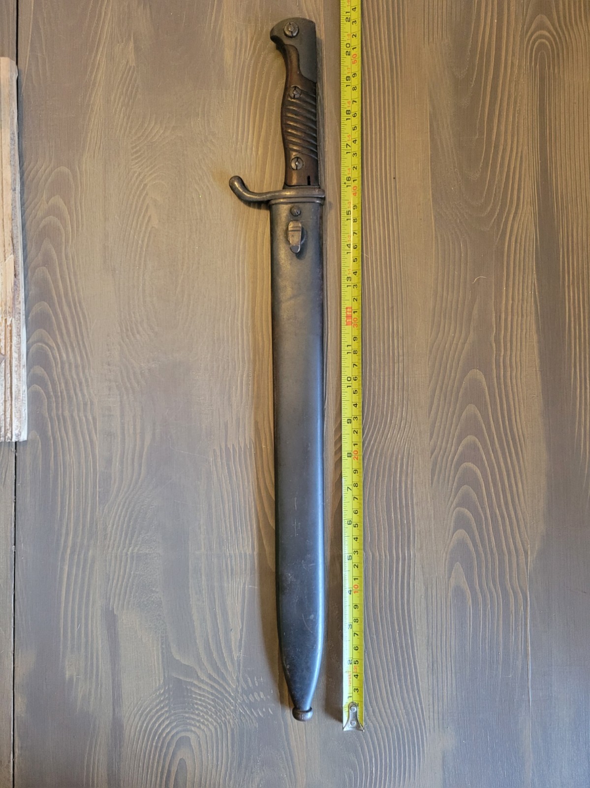EXCELLENT! WWI German Mauser Butcher Blade Bayonet & Sheath