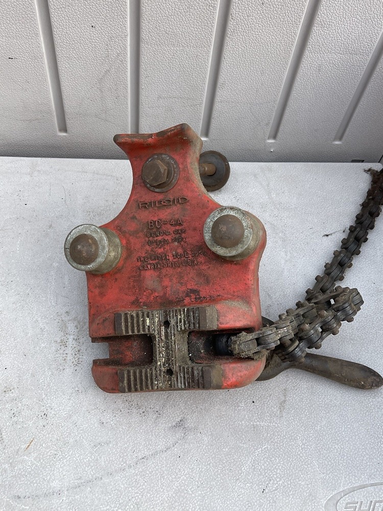 Ridgid BC4A Bench Chain Vise In Good Working Condition