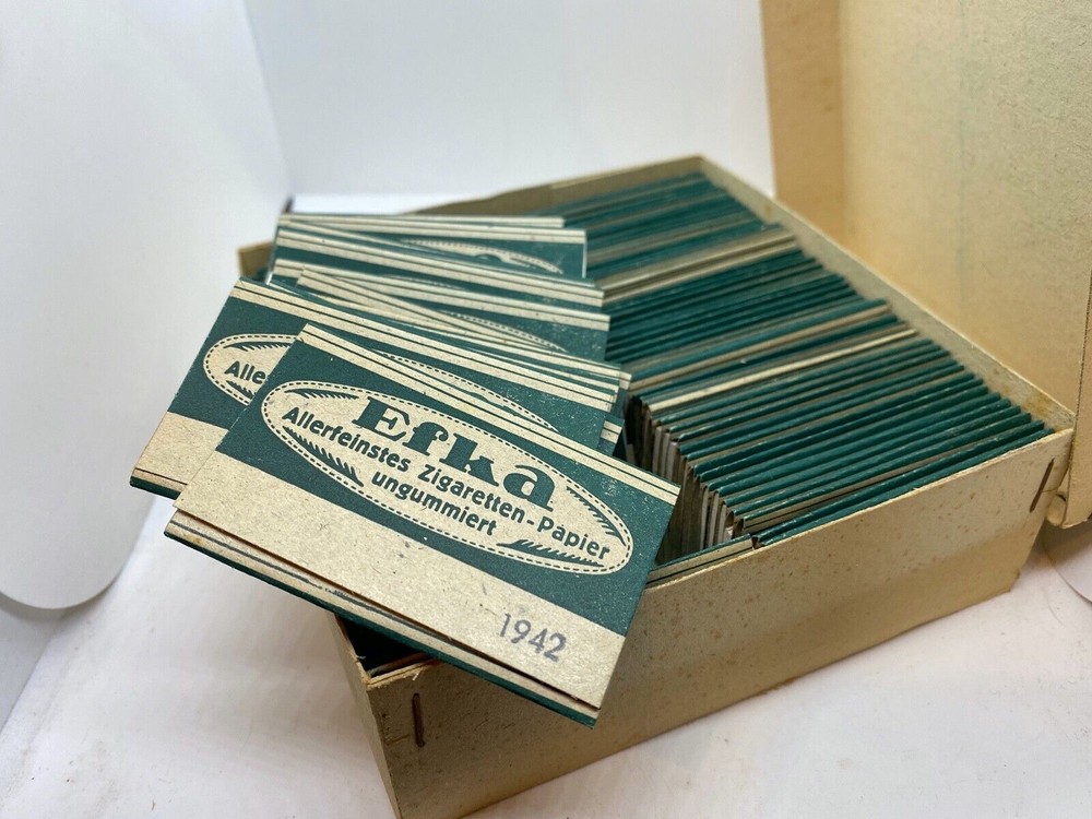 ORIGINAL GERMAN WWII WEHRMACHT AFRICA CIGARETTE PAPER "EFKA" - 1942 Da