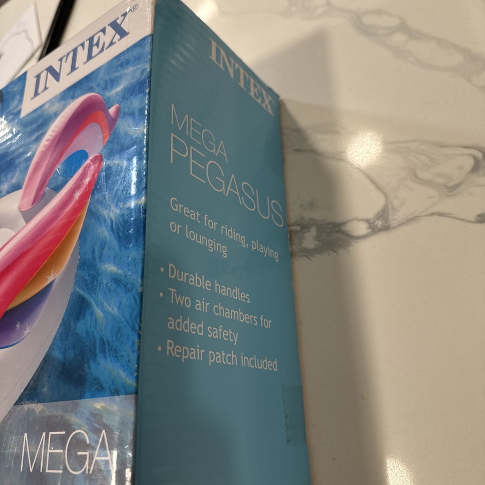 Intex Mega Pegasus One Island Inflatable Pool Float. Unicorn Beach Inflatable
