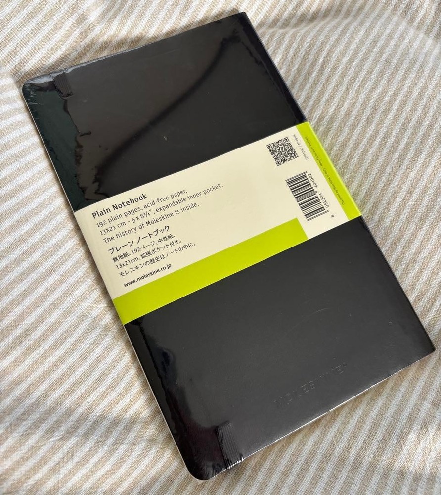 moleskine plain notebook
