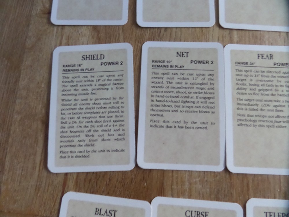 Warhammer Battle Magic Cards x 10