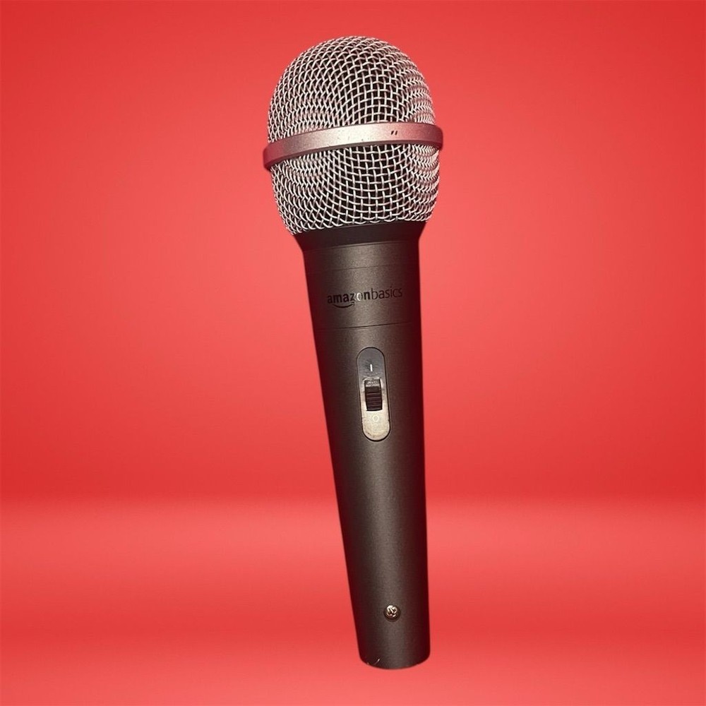 Amazon Basics Dynamic Vocal Microphone Cardioid for Live Performance