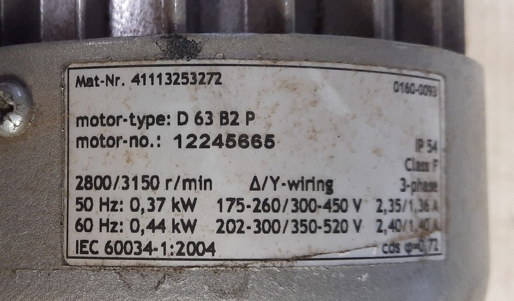 Becker 41113253272 Vacuum Pump
