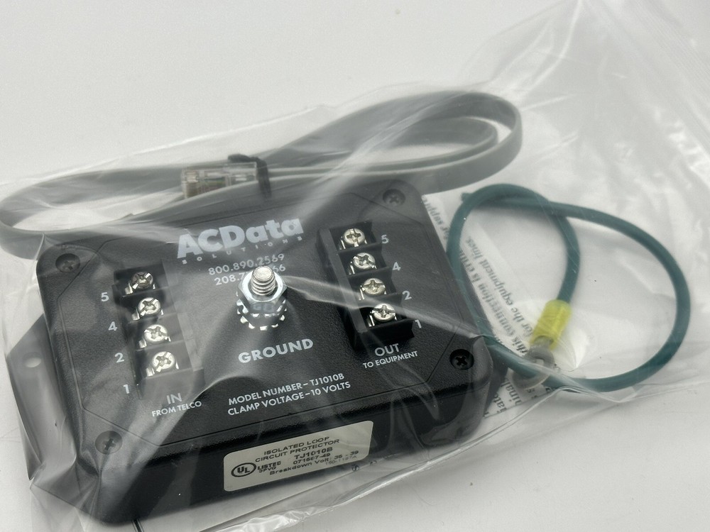 AC DATA SOLUTIONS T1/E1 SURGE PROTECTOR TJ1010B