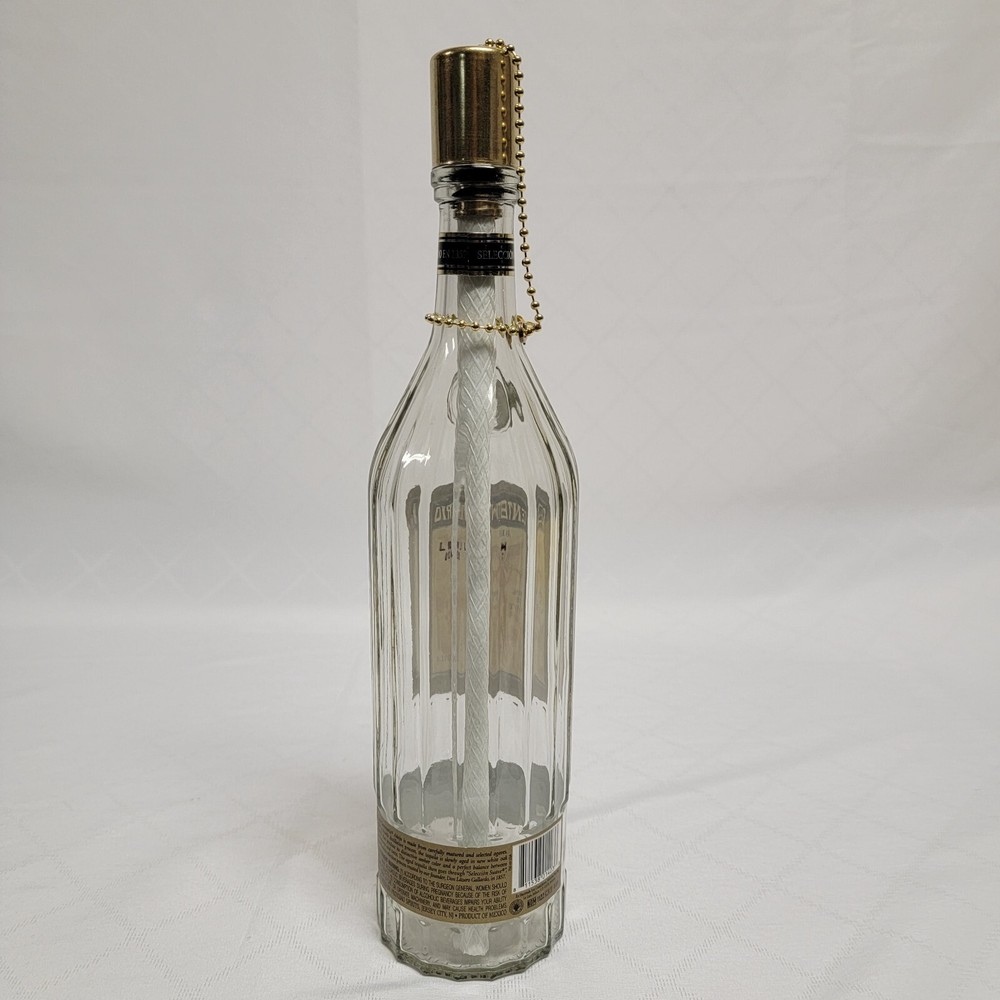 Tiki Patio Deck Torch Centenario Tequila Anejo Empty Bottle with Wick & Snuffer