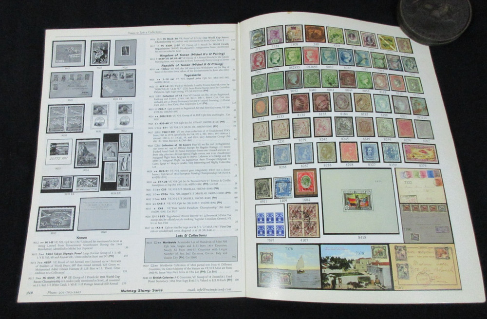 Nutmeg Stamp Auction Catalog-Worldwide-Sale #29-10/18/2000