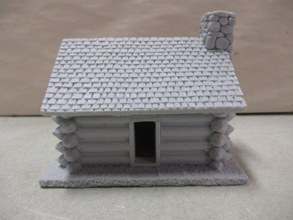 Resin Log Cabin for Wargaming