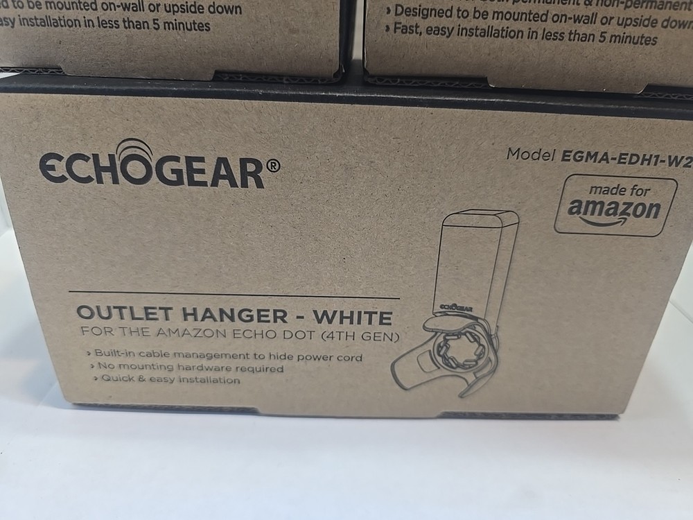 EchoGear Mount For Amazon Echo Dot (4th Gen) White EGMA-EDM2-W2