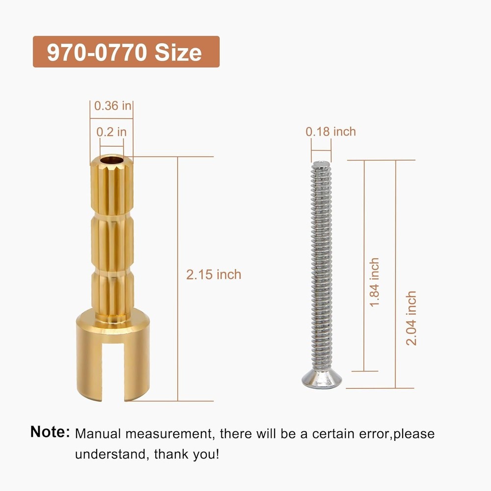 970-0770 Stem Adapter with Screw Replace for Plumbing White