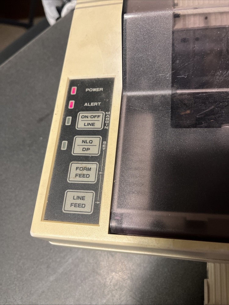 Vintage Tandy DMP 130A Matrix Computer Printer Model 26-1280A Powers On Alert