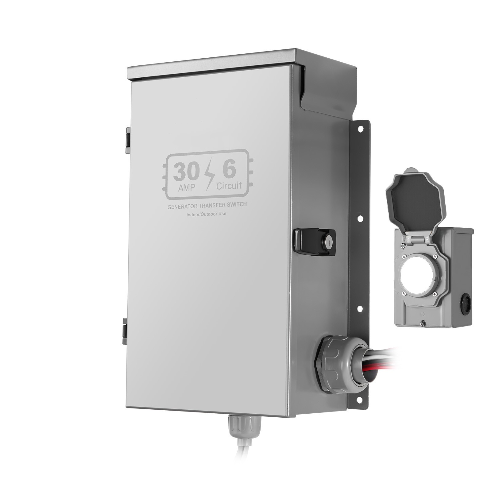 Manual Transfer Switch 30A Generator Transfer Switch Kit NEMA 3R 7500W 120/240V