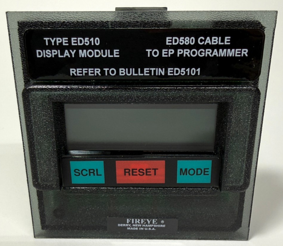 FIREYE ED510 Display Module with ED580 Cable for EP, EPD and MicroM Programmers