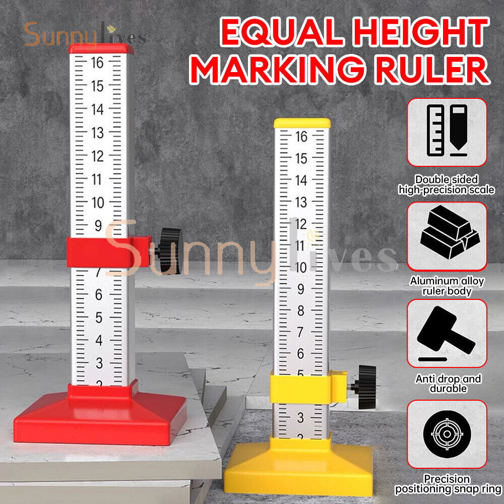 Ruler Equal Height Horizontal Positioning Ruler Horizontal Line Leveling Tool